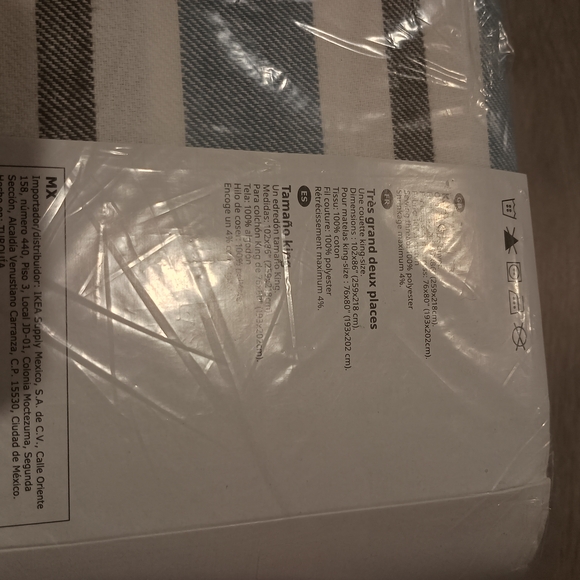 Striped King Duvet Set NEW - Picture 6 of 9